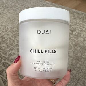 OUAI Chill Pills in Frosted White Jar